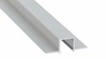 Profile LUMINES type GAUDI silver anodized without perforation 1 m
